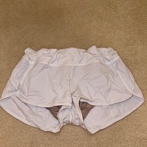 Lulu white speed up shorts
